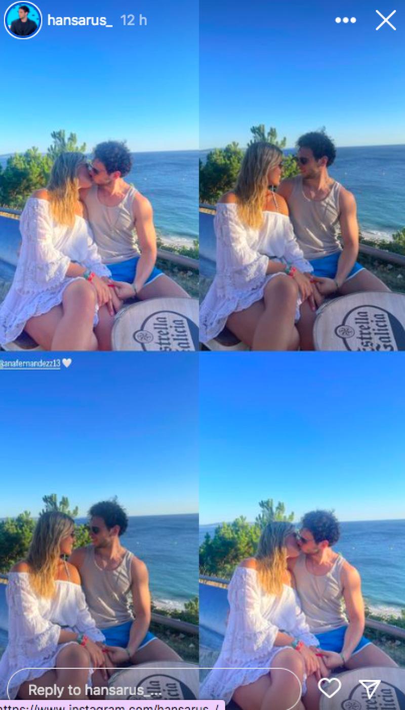 Hans Arús con su novia Ana Fernández | Instagram