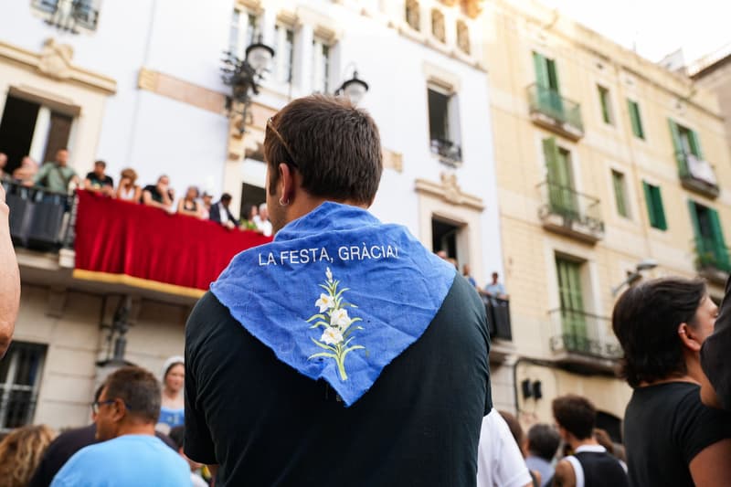 Imatge de la inauguració de la Festa de Gràcia a la plaça de la Vila