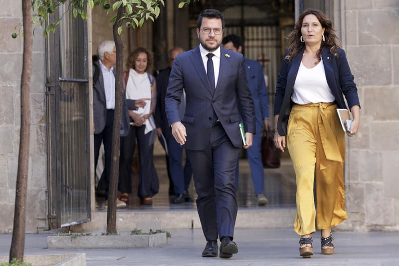 El president de la Generalitat i la consellera de Presidència