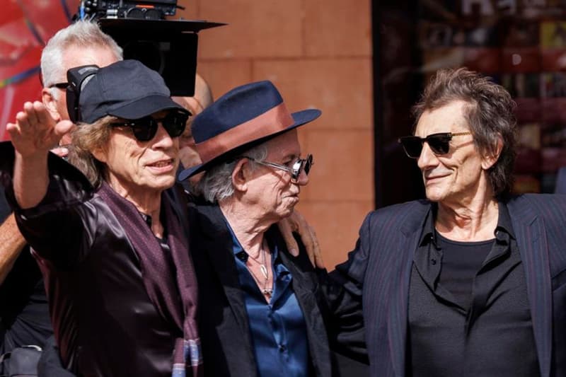 Mick Jagger, Keith Richards i Ronnie Wood de los Rolling Stones