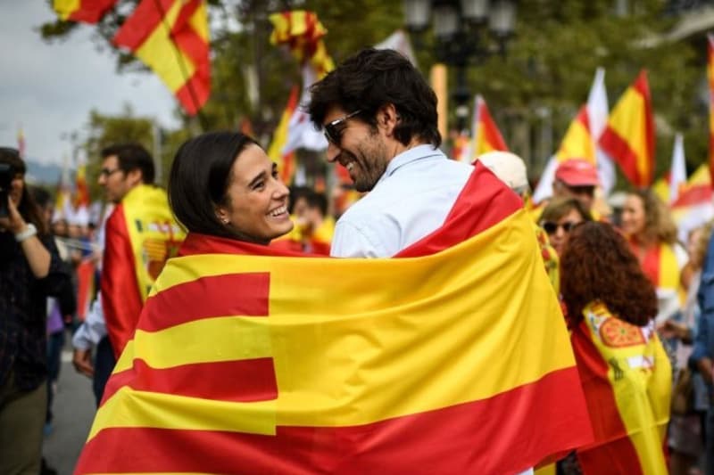 Manifestació contitucionalista a Barcelona