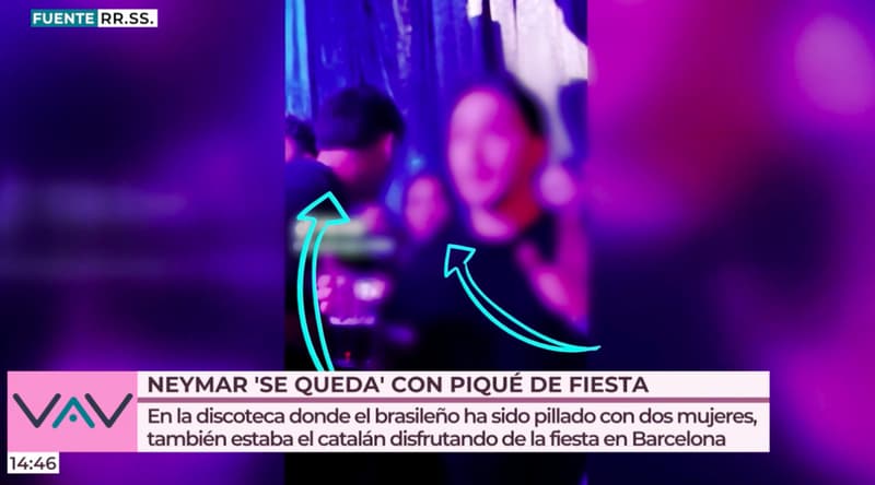 Gerard Piqué i una amiga seva de festa en una discoteca de Barcelona | Telecinco