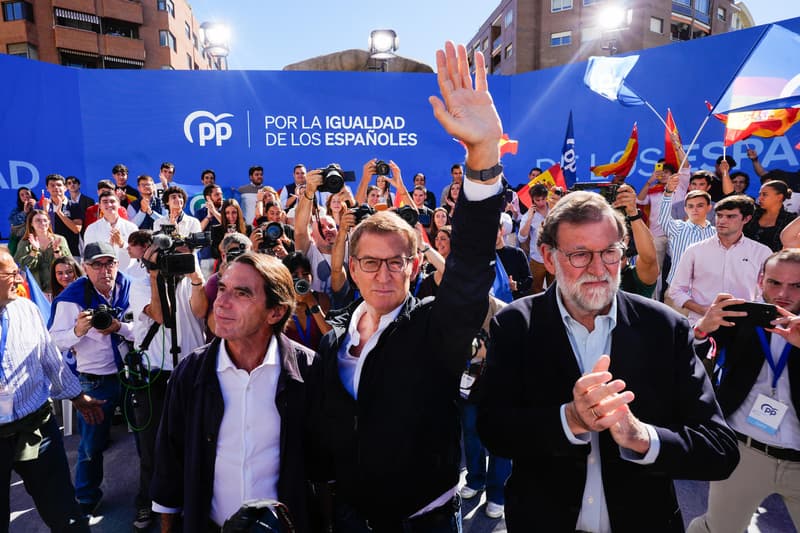 Los dirigentes del Partido Popular a la manifestación de Madrid