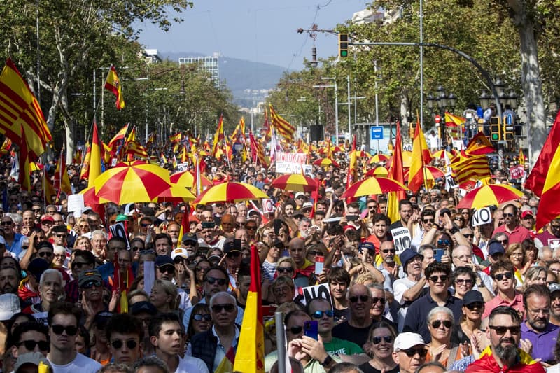 Manifestació organitzada per SCC a Barcelona