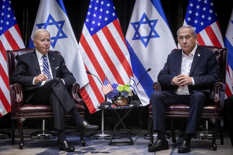 El presidente de EUA con el de Israel