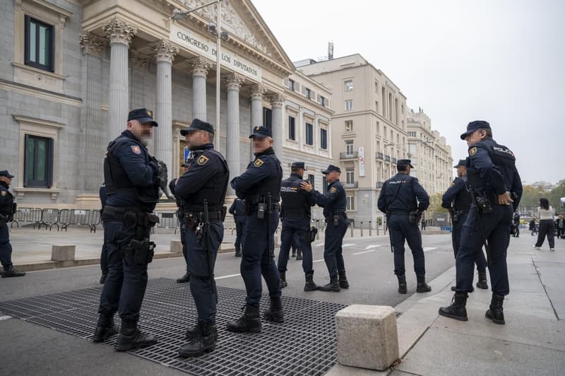 Policia Nacional espanyola davant el Congrés