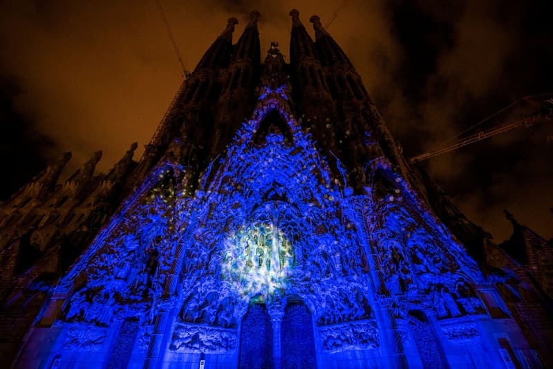 Il·luminació nadalenca de la Sagrada Família