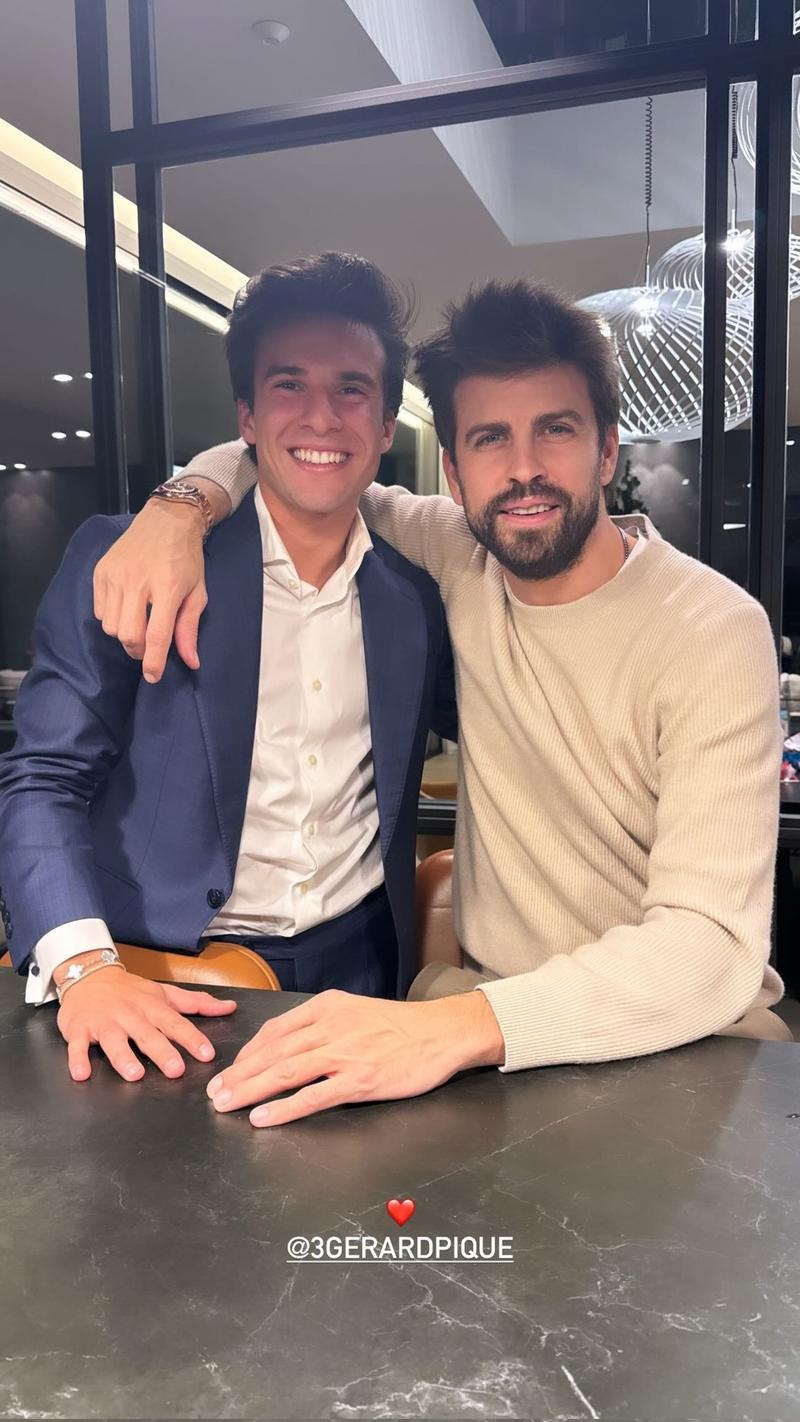 Gerard Piqué con Riqui Puig por Fin de Año | Instagram