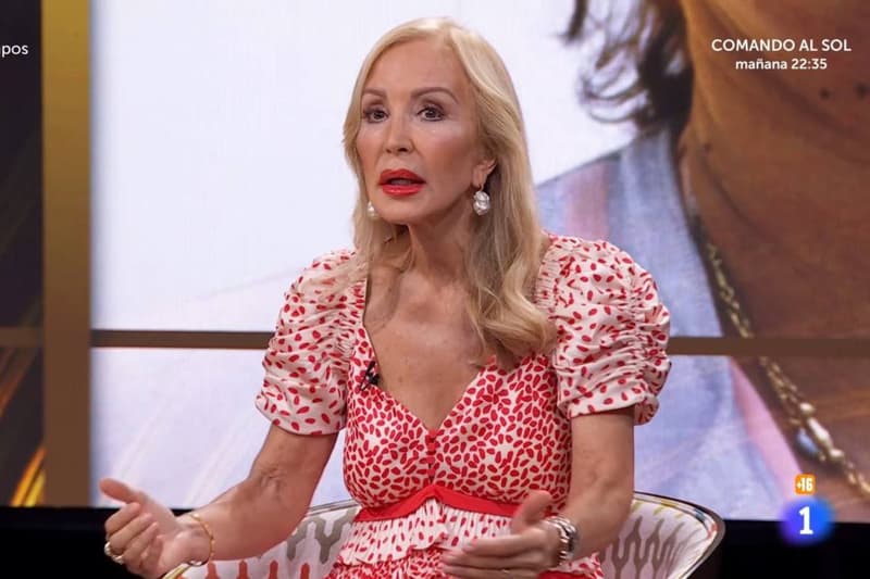 Carmen Lomana, en una imatge a la televisió