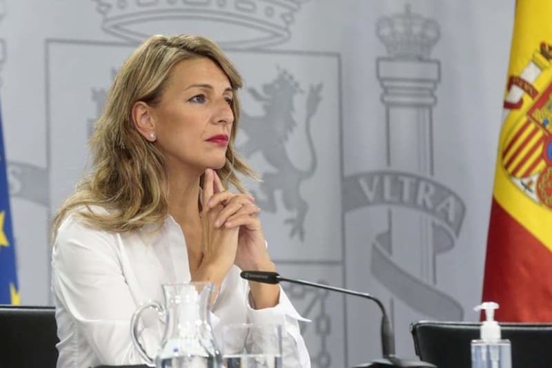 La vucepresidenta i ministra de Treball, Yolanda Díaz
