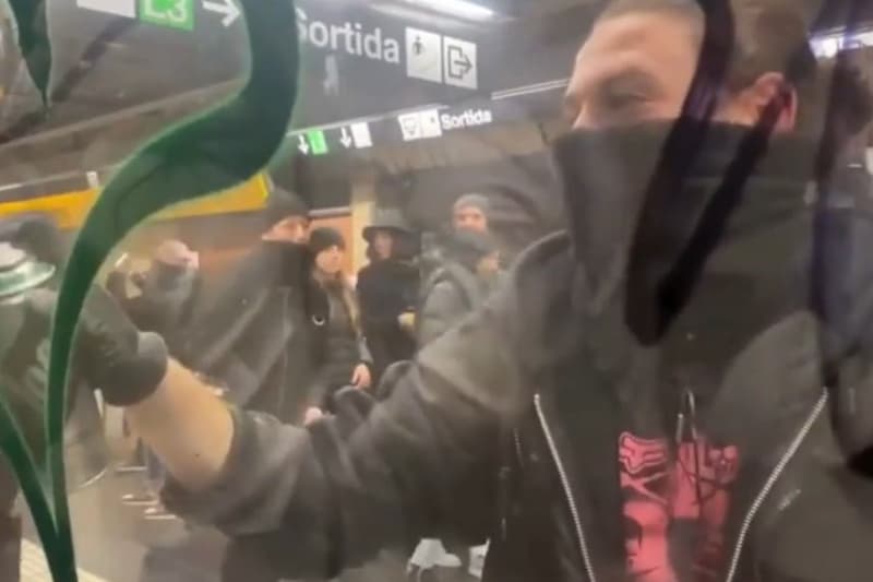 Captura de vídeo de l'atac al metro