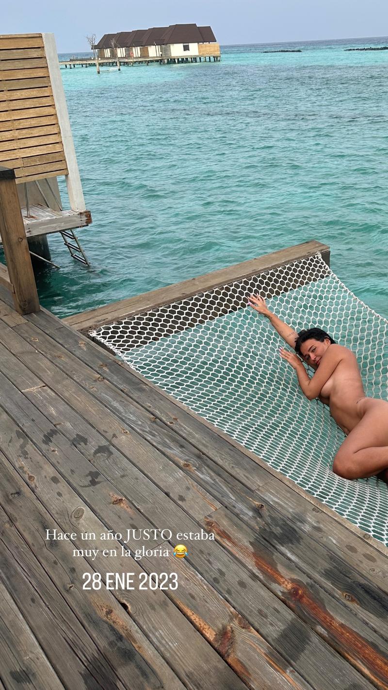 Laura Escanes, totalmente desnuda en las Maldivas | Instagram