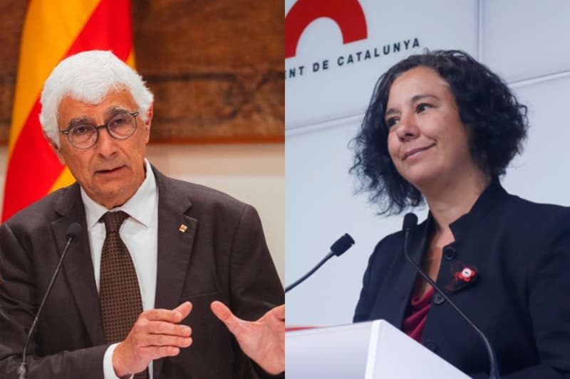 Manel Balcells (ERC) i Susanna Segovia (En Comú Podem)