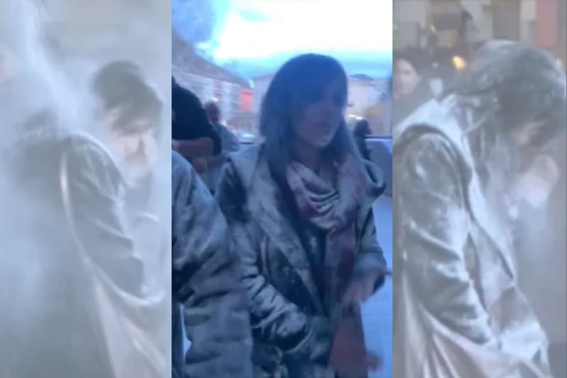 Capturas del vídeo del ataque a Silvia Orriols