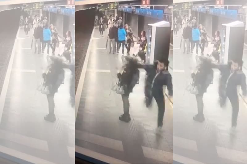 Imatge de l'agressió al Metro de Barcelona