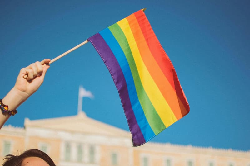 Celebració del Pride a la plaça Syntagma d'Atenes, on hi ha el Parlament