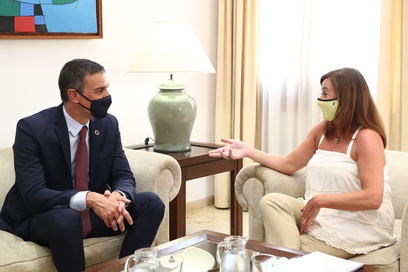 Reunió de Pedro Sánchez i Francina Armengol, 12 agost 2020