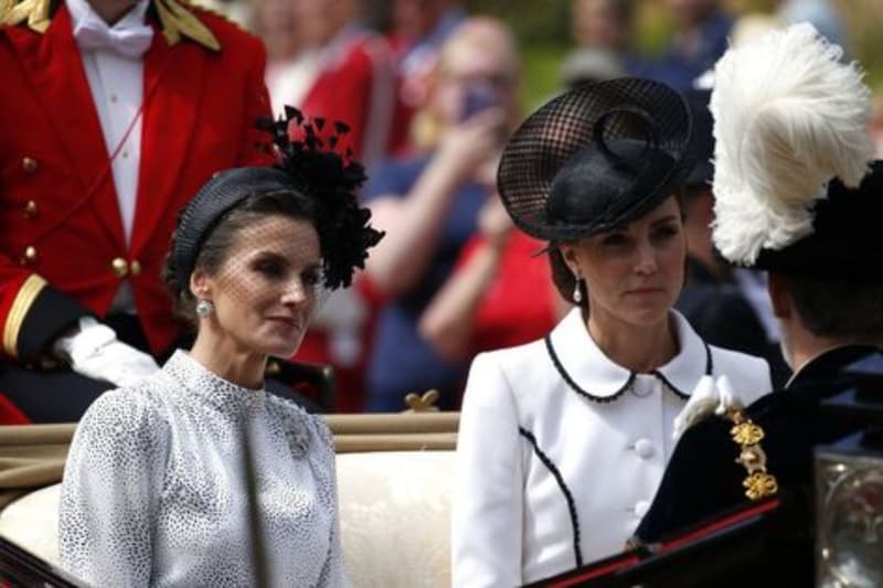 Kate Middleton i la reina Letícia, en una imatge d'arxiu