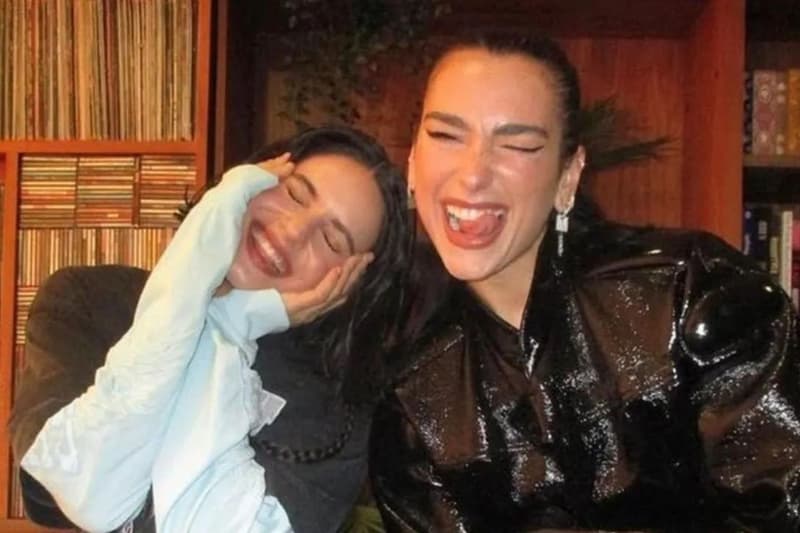 Rosalía y Dua Lipa, en una imagen de sus redes sociales