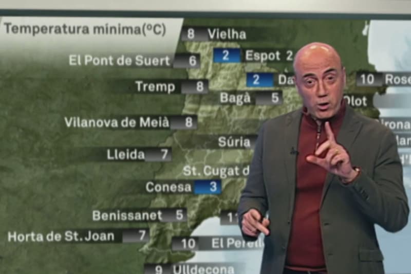 Tomàs Molina, en una imagen en la televisión