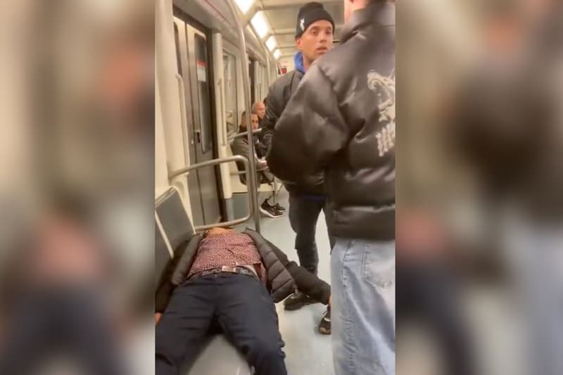 Captura de pantalla del vídeo del robo en el metro