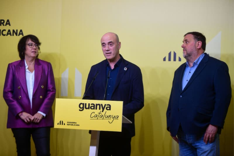 Tomàs Molina a la seva primera roda de premsa com a candidat republicà