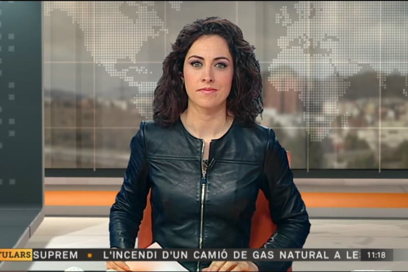 Anna Garnatxe, en una imagen en la televisión | TV3