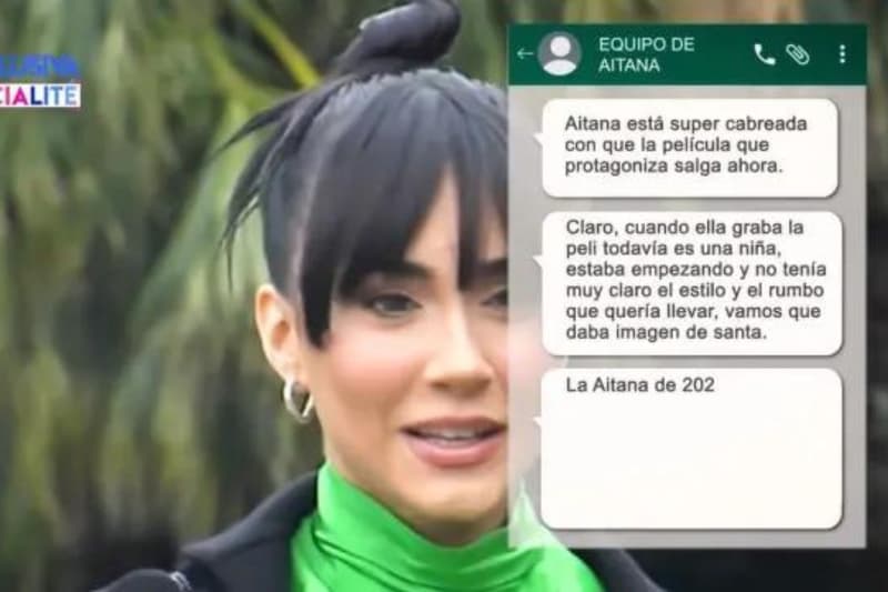 Aitana, enfadada amb la nova pel·lícula | Telecinco