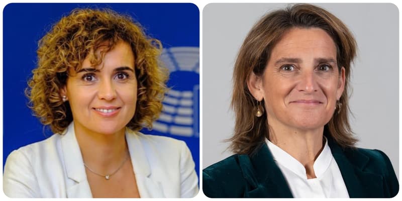 Dolors Montserrat (PP) y Teresa Ribera (PSOE).