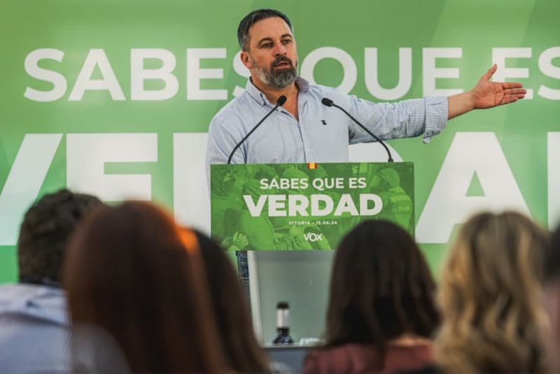 El lider de Vox, Santiago Abascal
